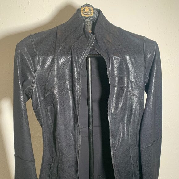 Lululemon Define Jacket in Faux Black Leather - Picture 1 of 2